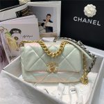 Chanel 19 FLAP BAG Iridescent Calfskin LB3735 (1)