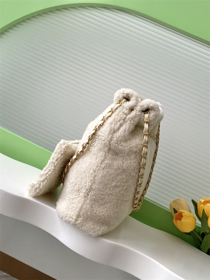 Chanel 22 BACKPACK Shearling Lambskin LB15669 (6)