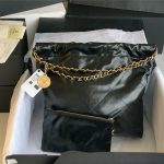 Chanel 22 BACKPACK Shiny Calfskin LB9811 (5)