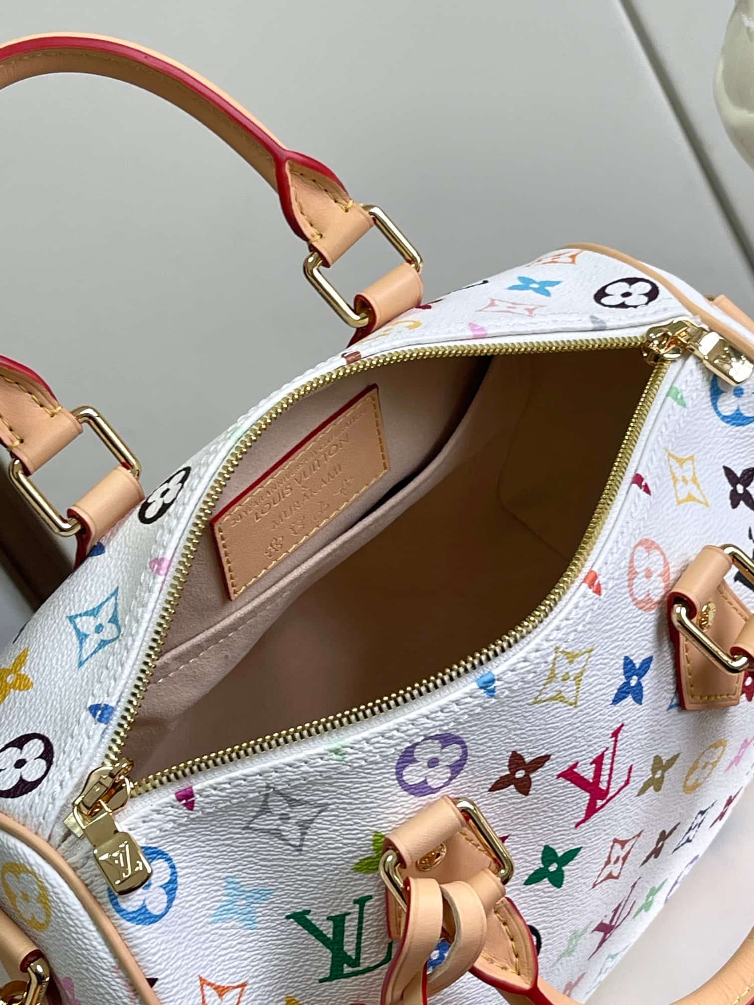 LV Murakami Speedy Bandoulière 25 Monogram canvas LB1174 (5)