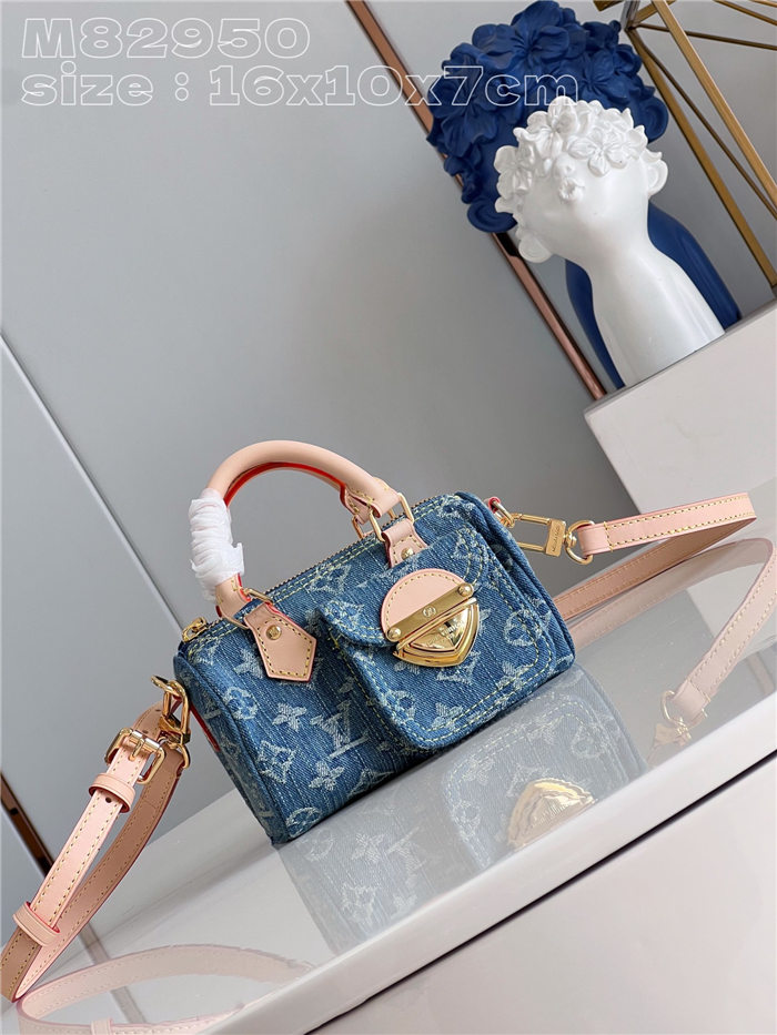 LV NANO SPEEDY Monogram jacquard denim LB13878 (1)
