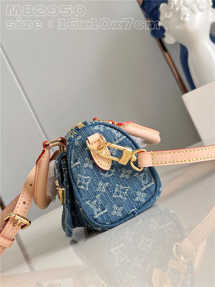 LV NANO SPEEDY Monogram jacquard denim LB13878 (4)