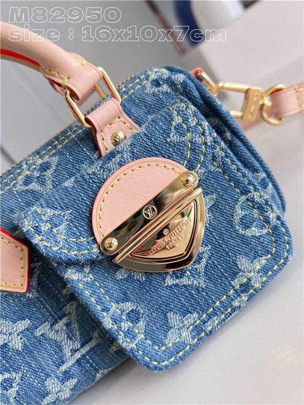 LV NANO SPEEDY Monogram jacquard denim LB13878 (5)