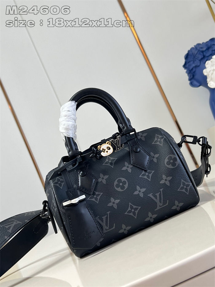 LV SPEEDY BANDOULIÈRE 18 Monogram Eclipse LB14748 (1)