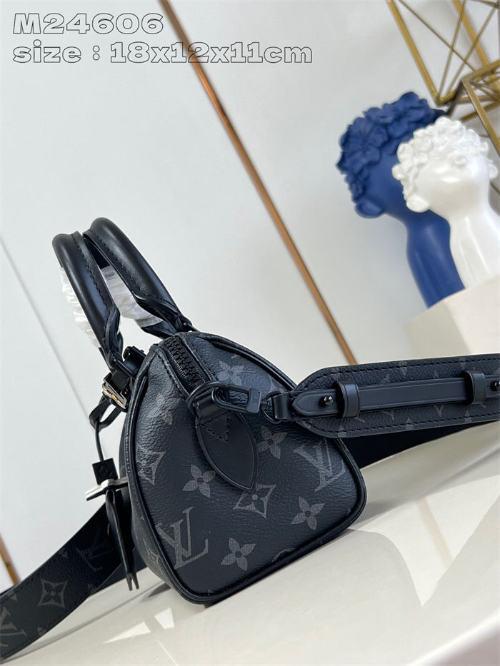 LV SPEEDY BANDOULIÈRE 18 Monogram Eclipse LB14748 (4)
