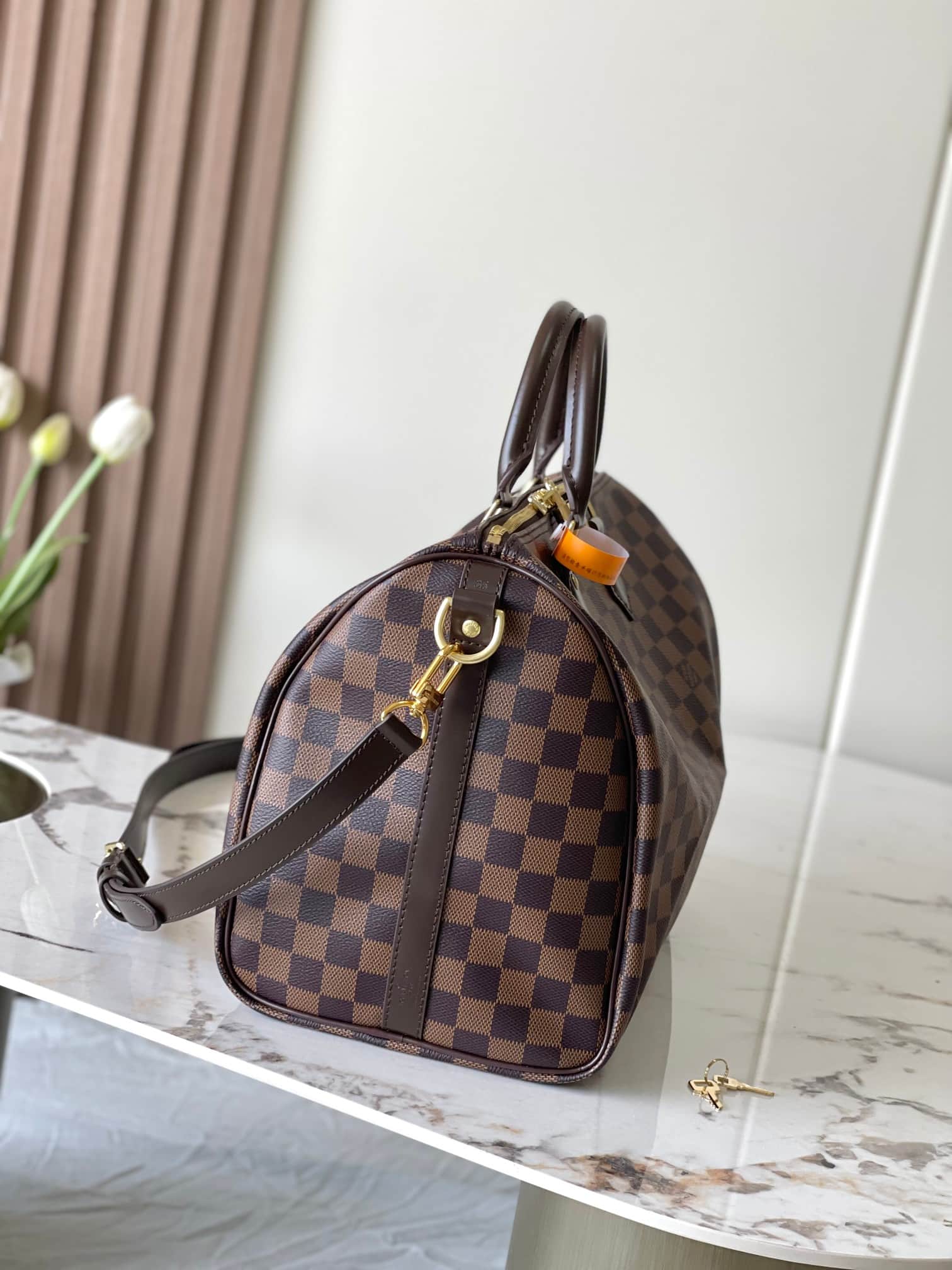 LV Speedy Bandoulière 35 Damier Ebene LB16581 (2)