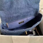 Large Chanel 19 Flap Bag Denim LB5354 (4)