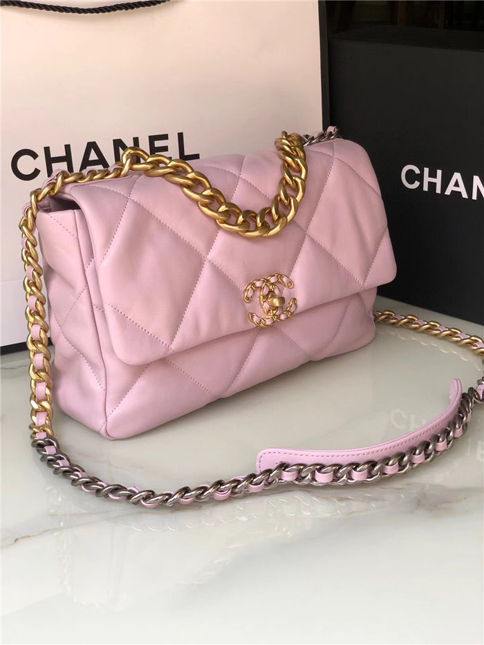 Large Chanel 19 Flap Bag Lambskin LB2133 (2)