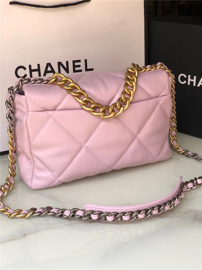 Large Chanel 19 Flap Bag Lambskin LB2133 (3)