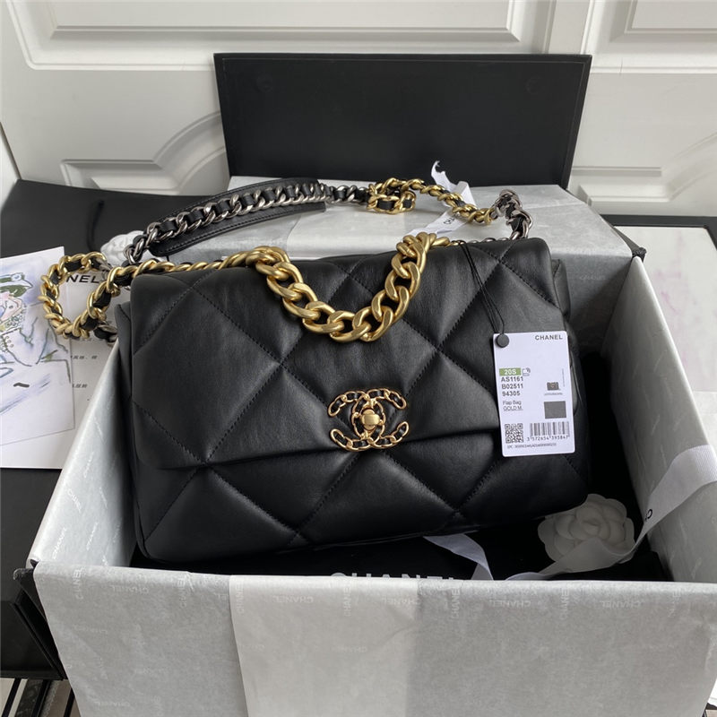 Large Chanel 19 Flap Bag Lambskin LB3811 (1)