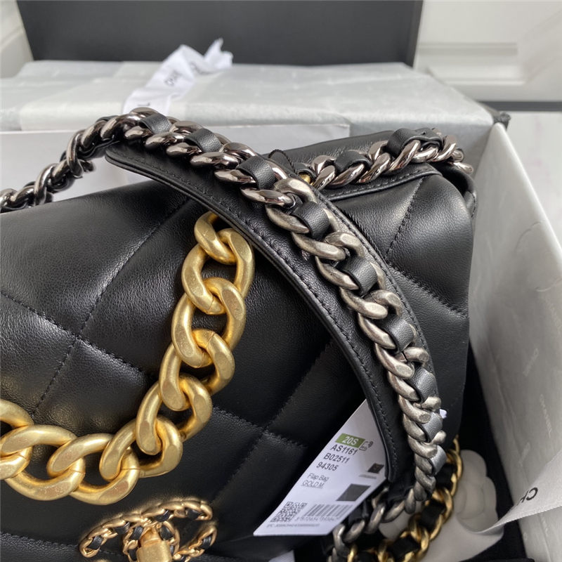 Large Chanel 19 Flap Bag Lambskin LB3811 (2)