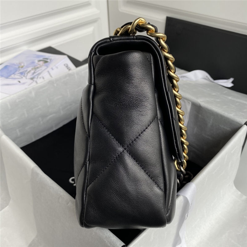 Large Chanel 19 Flap Bag Lambskin LB3811 (3)