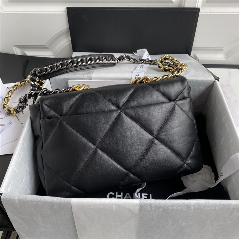 Large Chanel 19 Flap Bag Lambskin LB3811 (6)