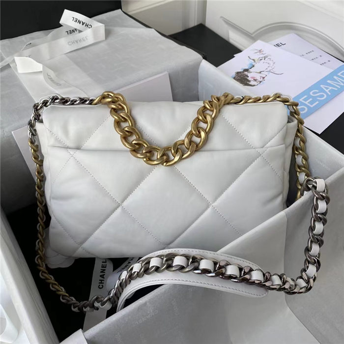 Large Chanel 19 Flap Bag Lambskin LB3841 (2)