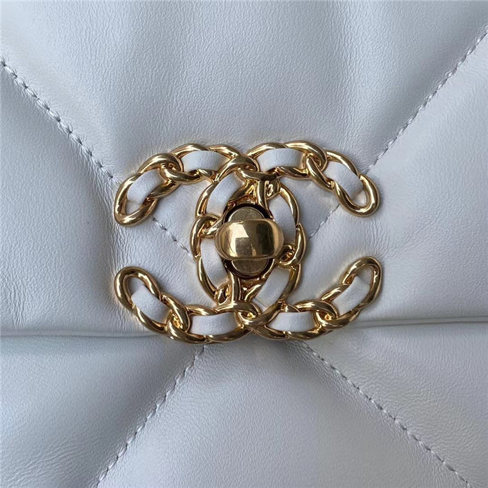 Large Chanel 19 Flap Bag Lambskin LB3841 (6)