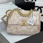Large Chanel 19 Flap Bag Tweed LB12460 (1)
