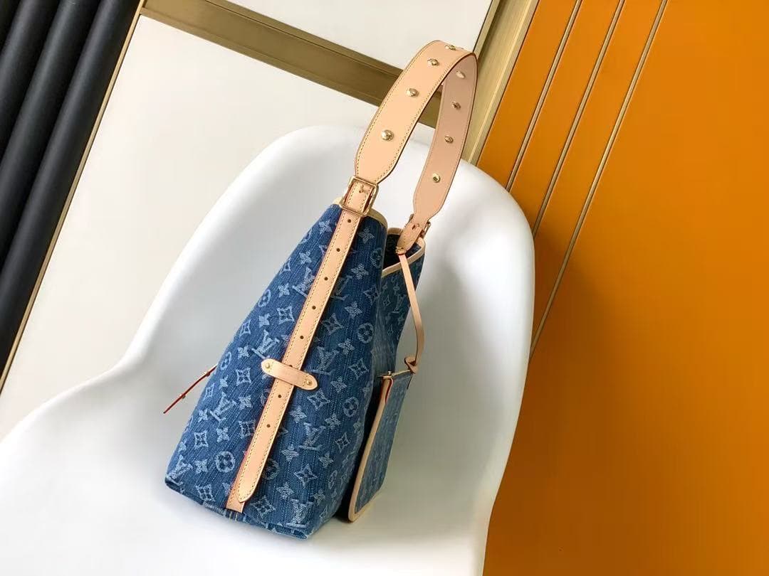 Louis Vuitton CARRYALL MM Monogram Denim LB14143 (2)