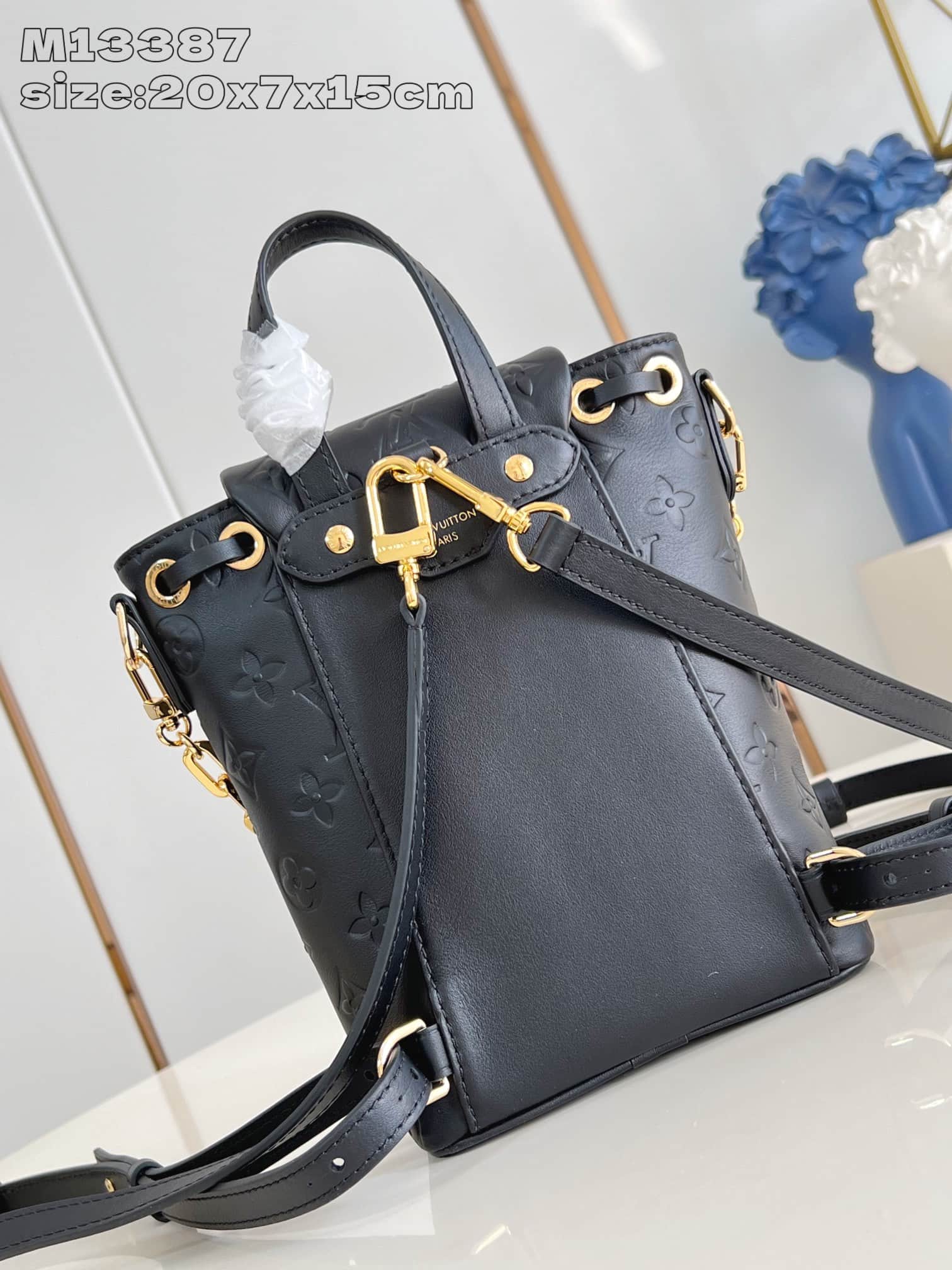 Louis Vuitton Coussin Backpack Mini Monogram Lambskin LB1498 (4)