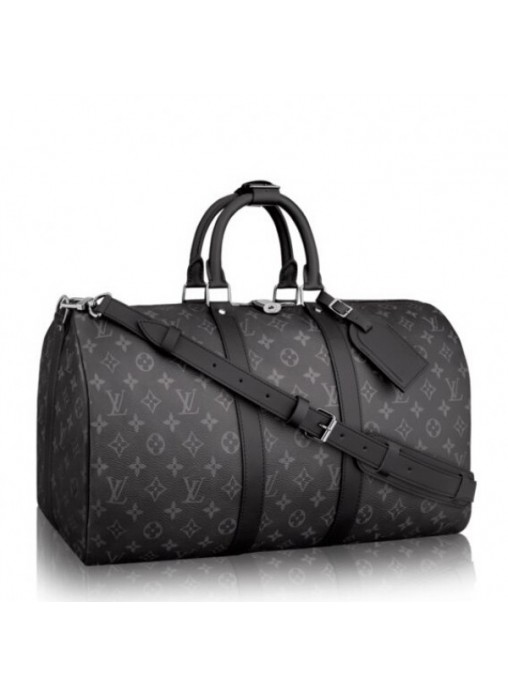 Louis Vuitton Keepall 55 Bandouliere Monogram Eclipse LB2651 (1)