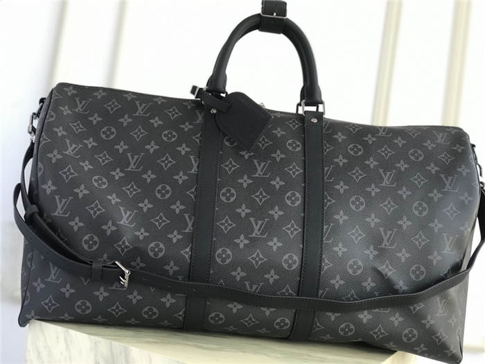 Louis Vuitton Keepall 55 Bandouliere Monogram Eclipse LB2651 (2)