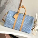 Louis Vuitton Keepall Bandoulière 45 Monogram Denim LB14500 (1)