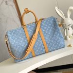 Louis Vuitton Keepall Bandoulière 45 Monogram Denim LB14500 (5)