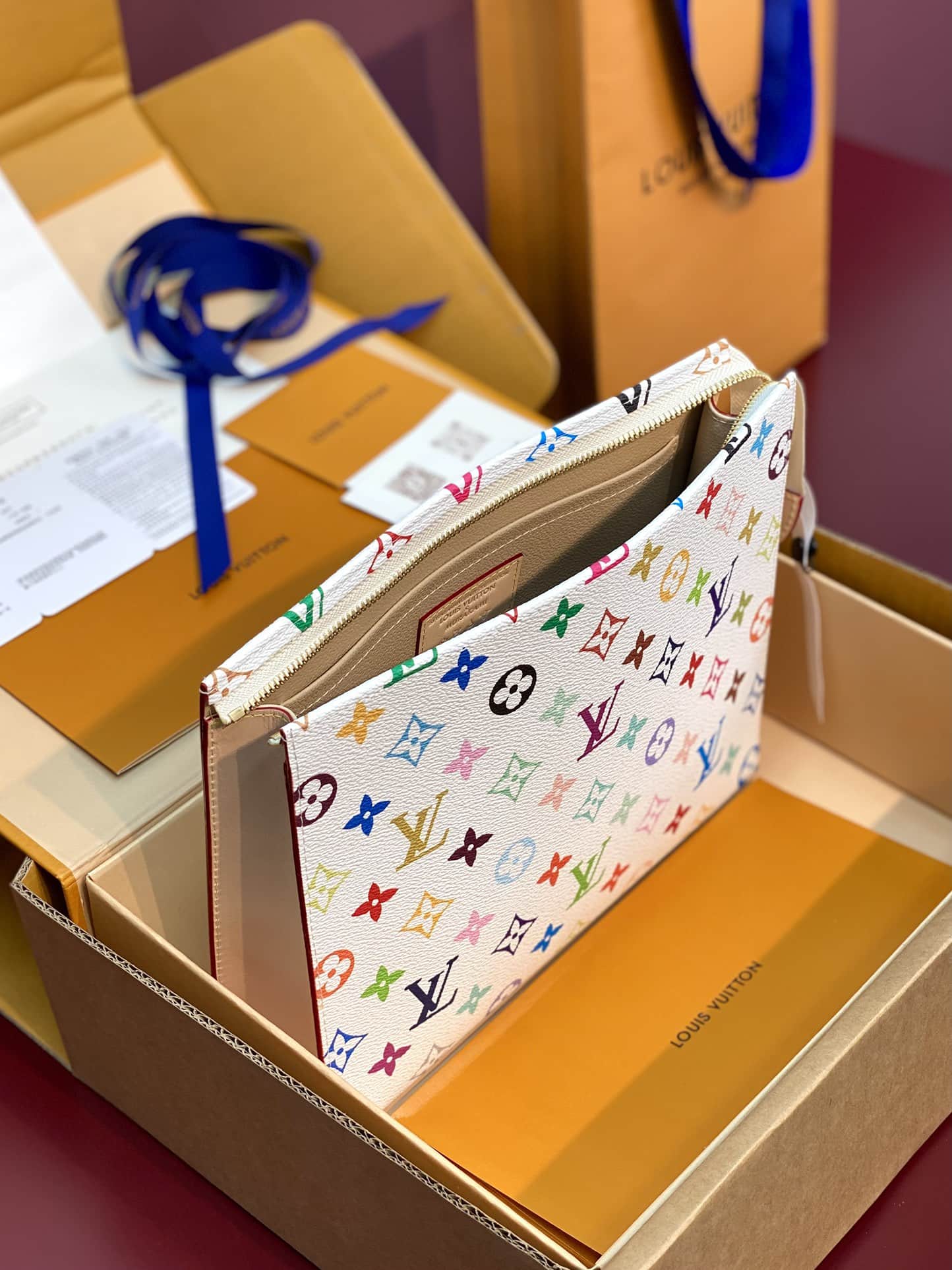 Louis Vuitton Murakami Toiletry Pouch Monogram canvas LB15940 (4)