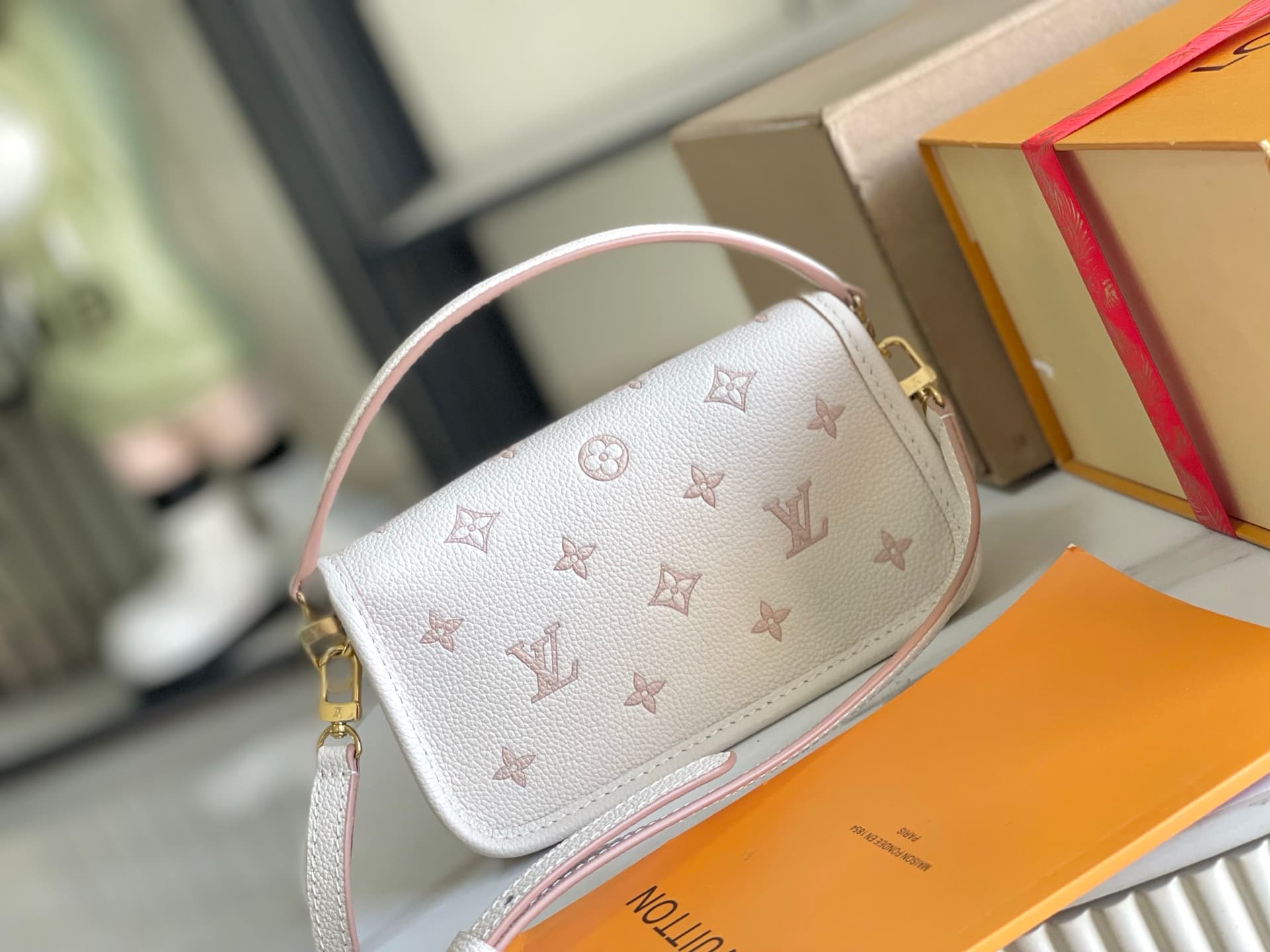 Louis Vuitton Nano Diane Embossed grained cowhide leather LB22406 (2)