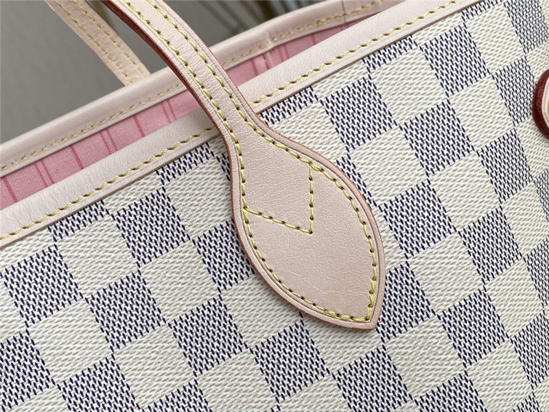 Louis Vuitton Neverfull MM Damier Azur LB1640 (4)