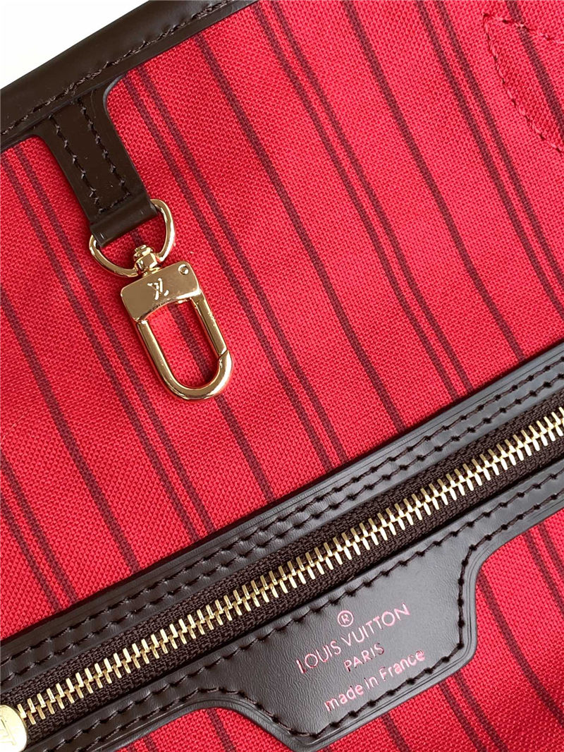 Louis Vuitton Neverfull MM Damier Ebene LB1690 (6)