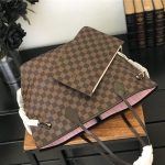 Louis Vuitton Neverfull MM Damier Ebene LB1694 (6)
