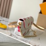 Louis Vuitton TM Wallet On Chain Ivy Monogram cherry canvas LB22089 (2)