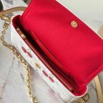 Louis Vuitton TM Wallet On Chain Ivy Monogram cherry canvas LB22089 (5)