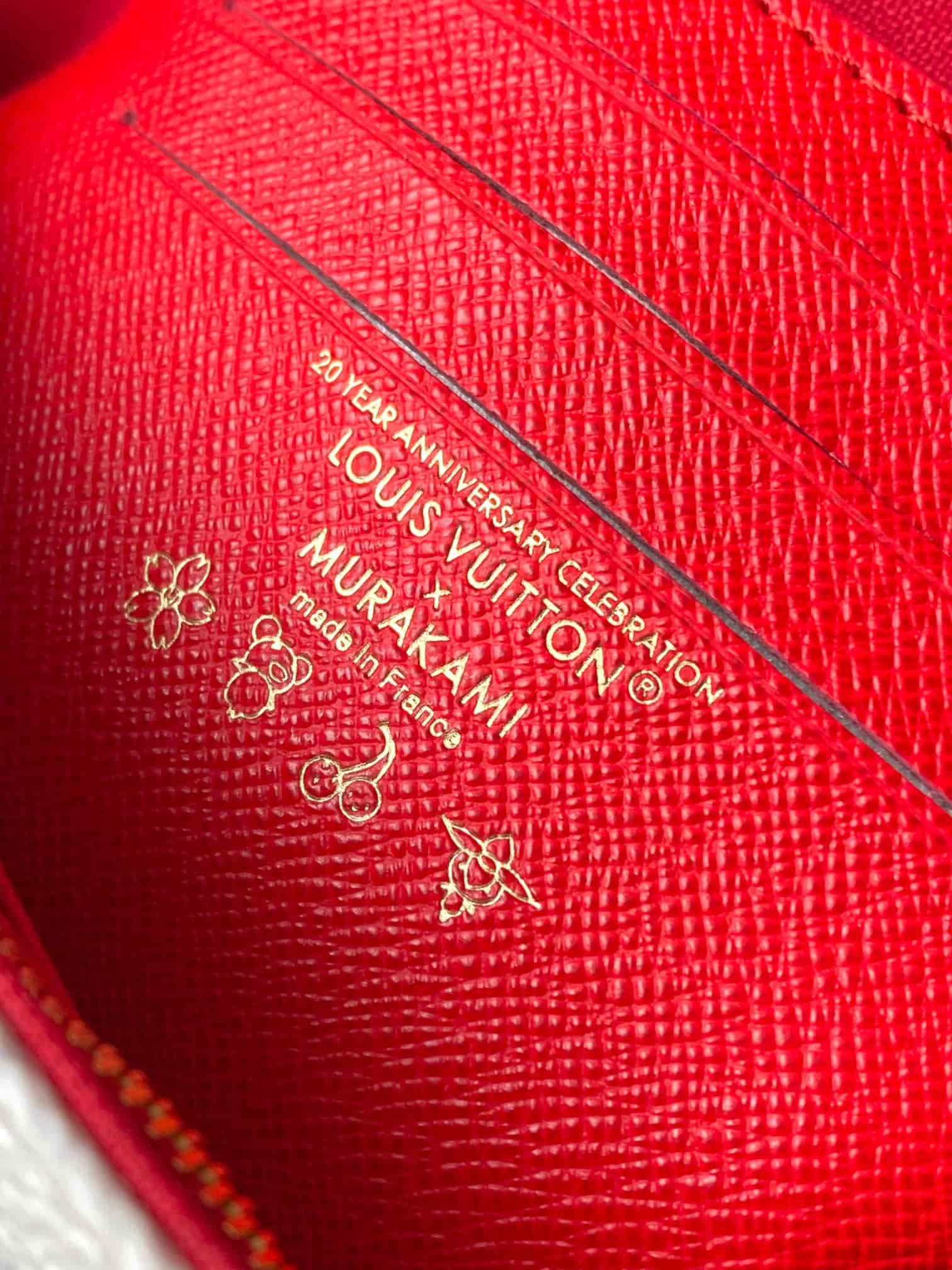 Louis Vuitton TM Wallet On Chain Ivy Monogram cherry canvas LB22089 (6)