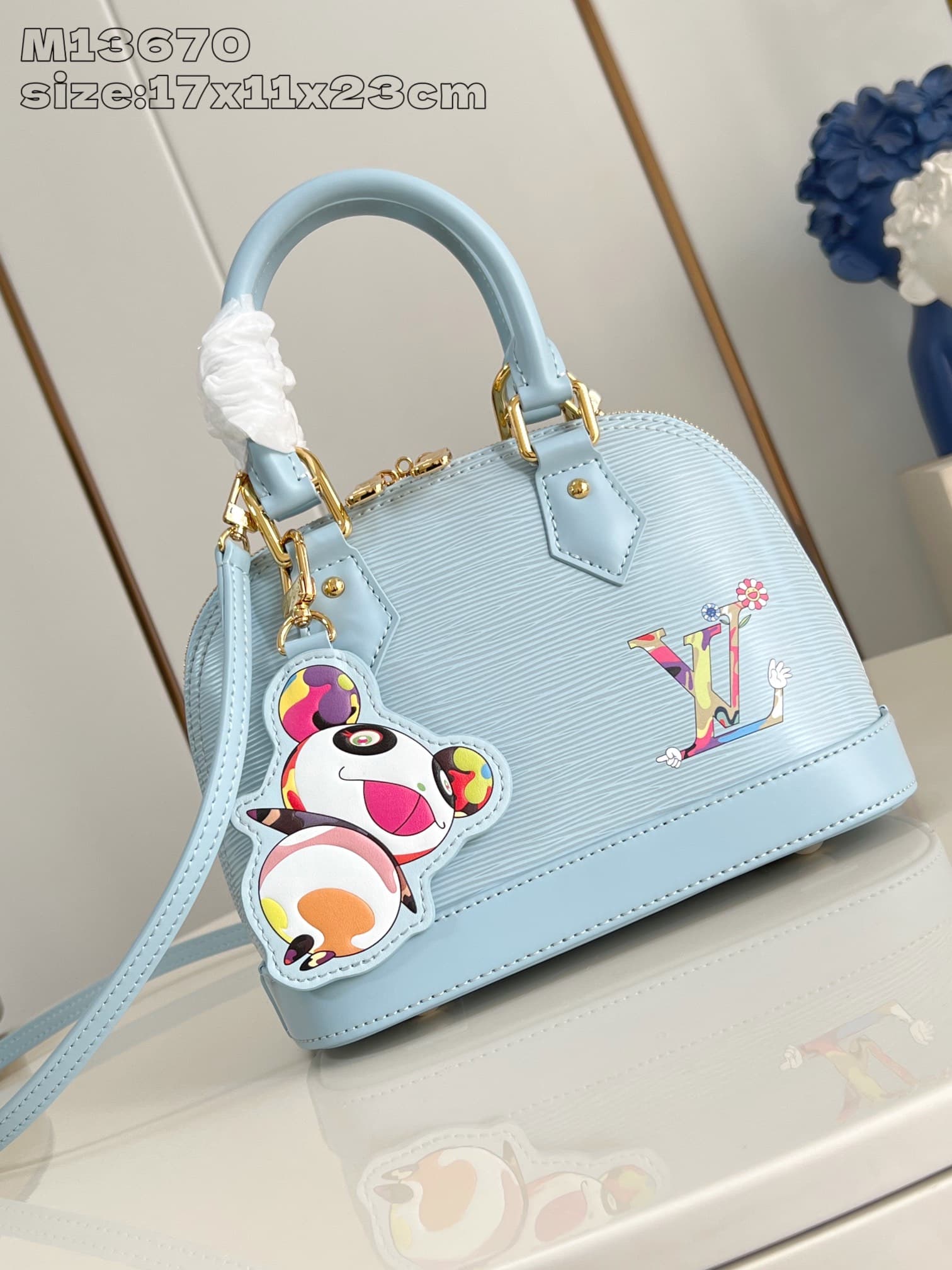 Louis Vuitton x Murakami Alma BB Epi grained LB16577 (1)