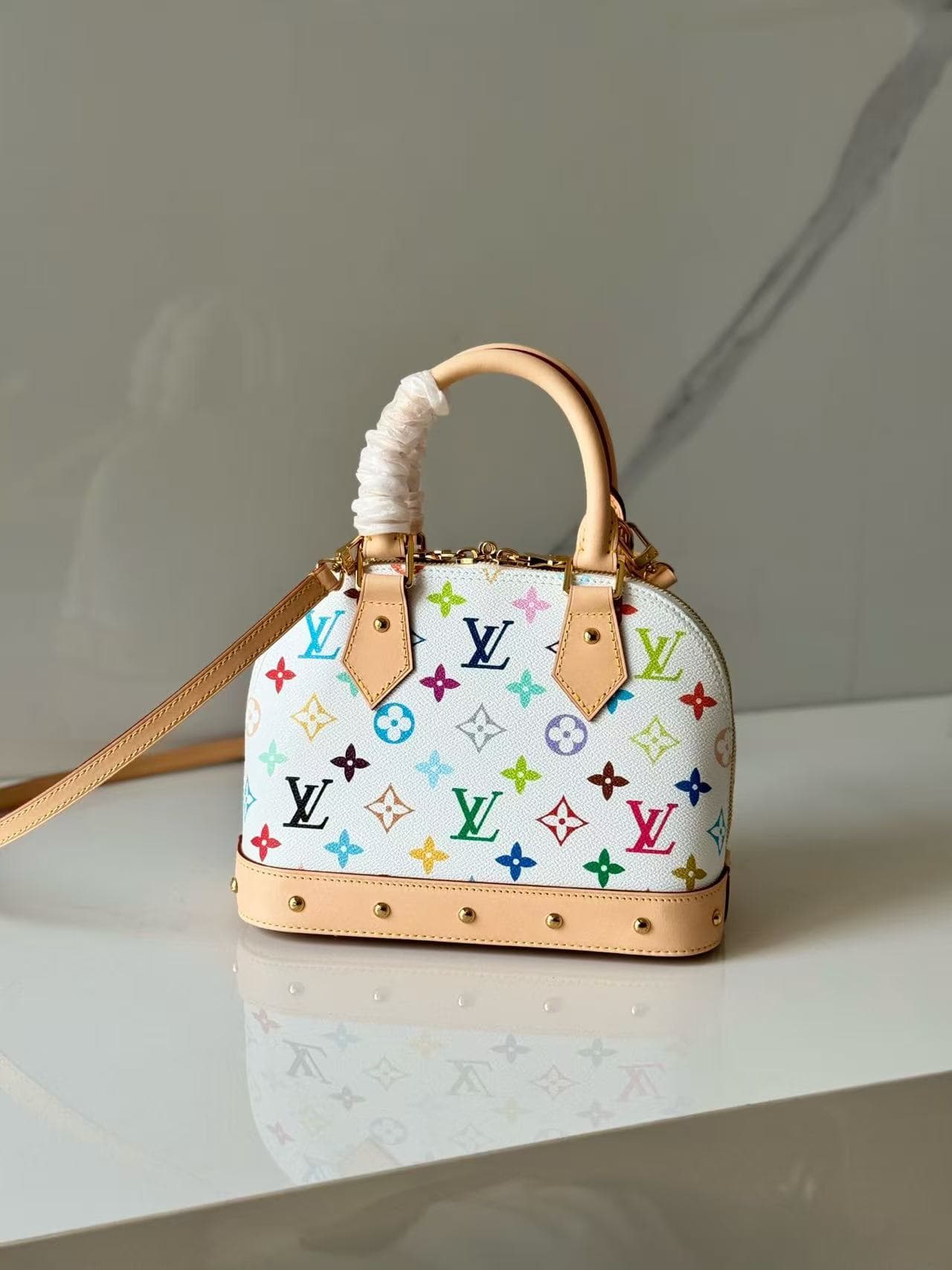 Louis Vuitton x Murakami Alma BB Monogram Canvas LB16055 (2)
