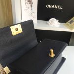 BOY Chanel Chevrons Pattern Grained Calfskin LB3866 (4)