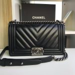 BOY Chanel Chevrons Pattern Lambskin LB23011 (1)