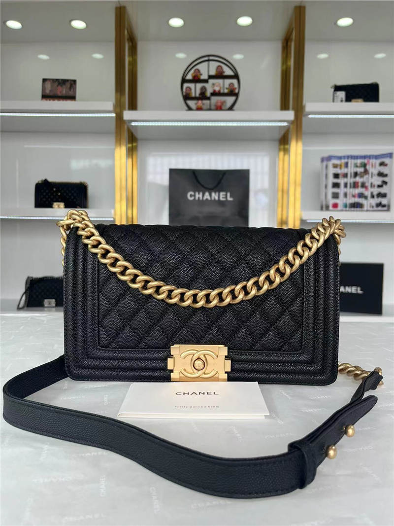 BOY Chanel Grained Calfskin LB10486 (1)