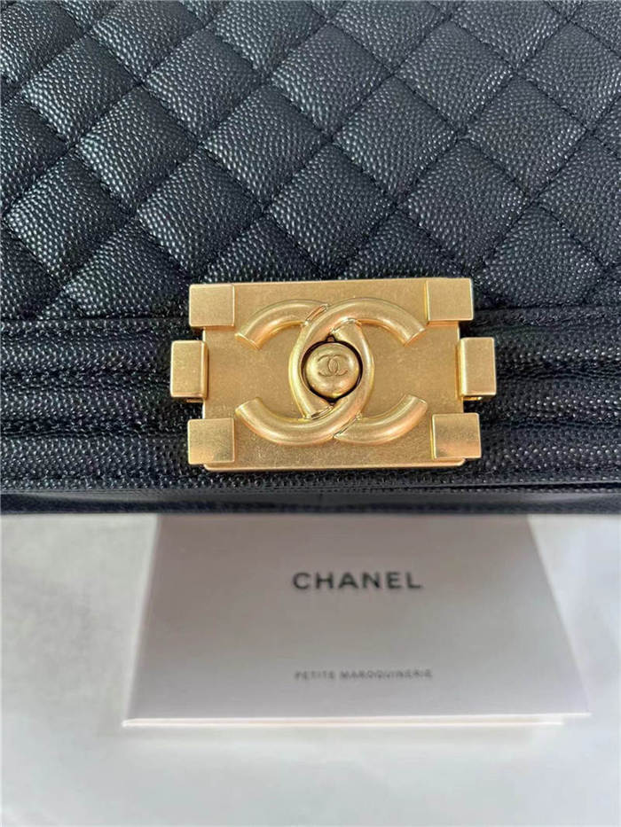 BOY Chanel Grained Calfskin LB10486 (2)