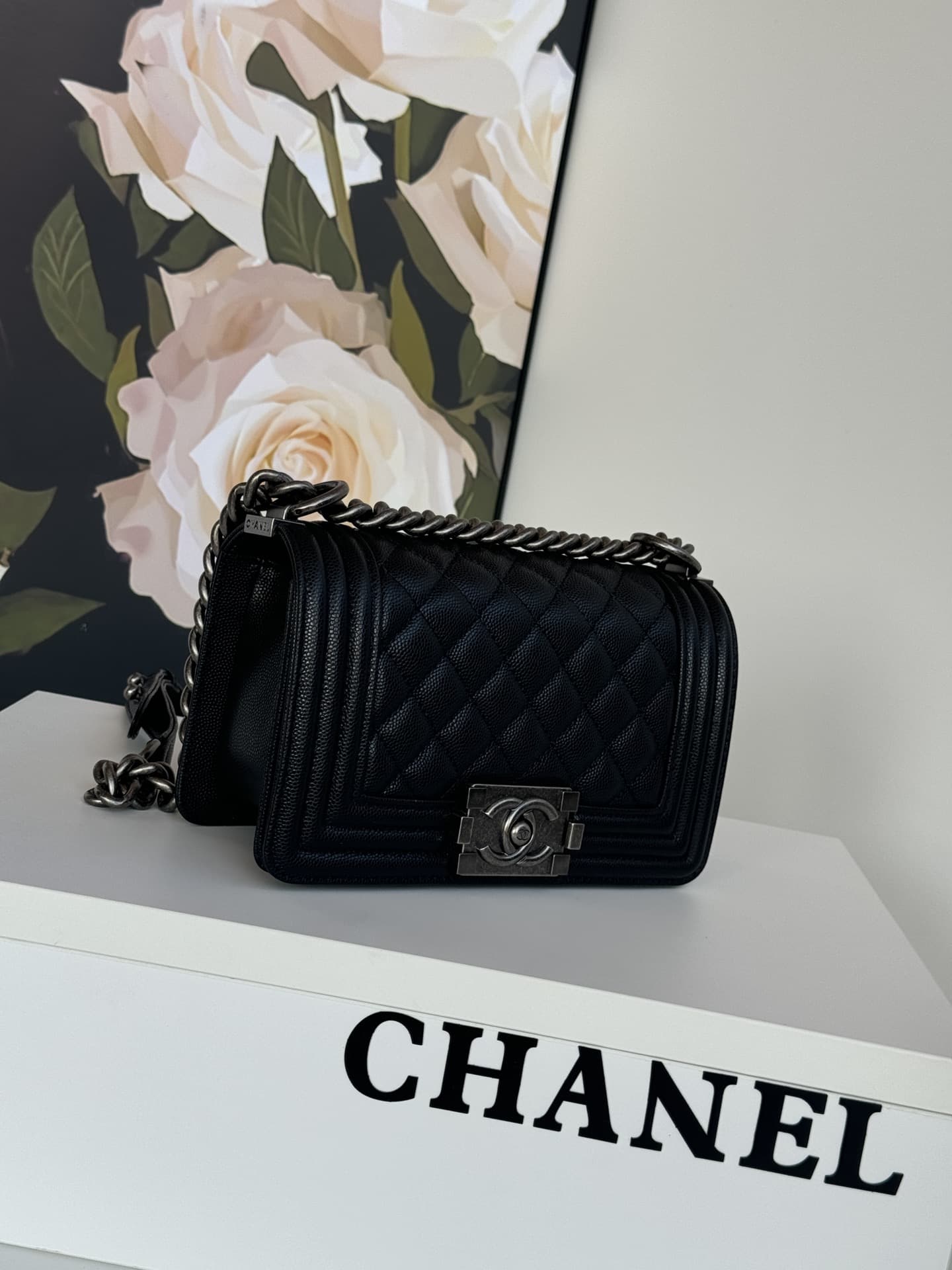 BOY Chanel Grained Calfskin LB3890 (2)