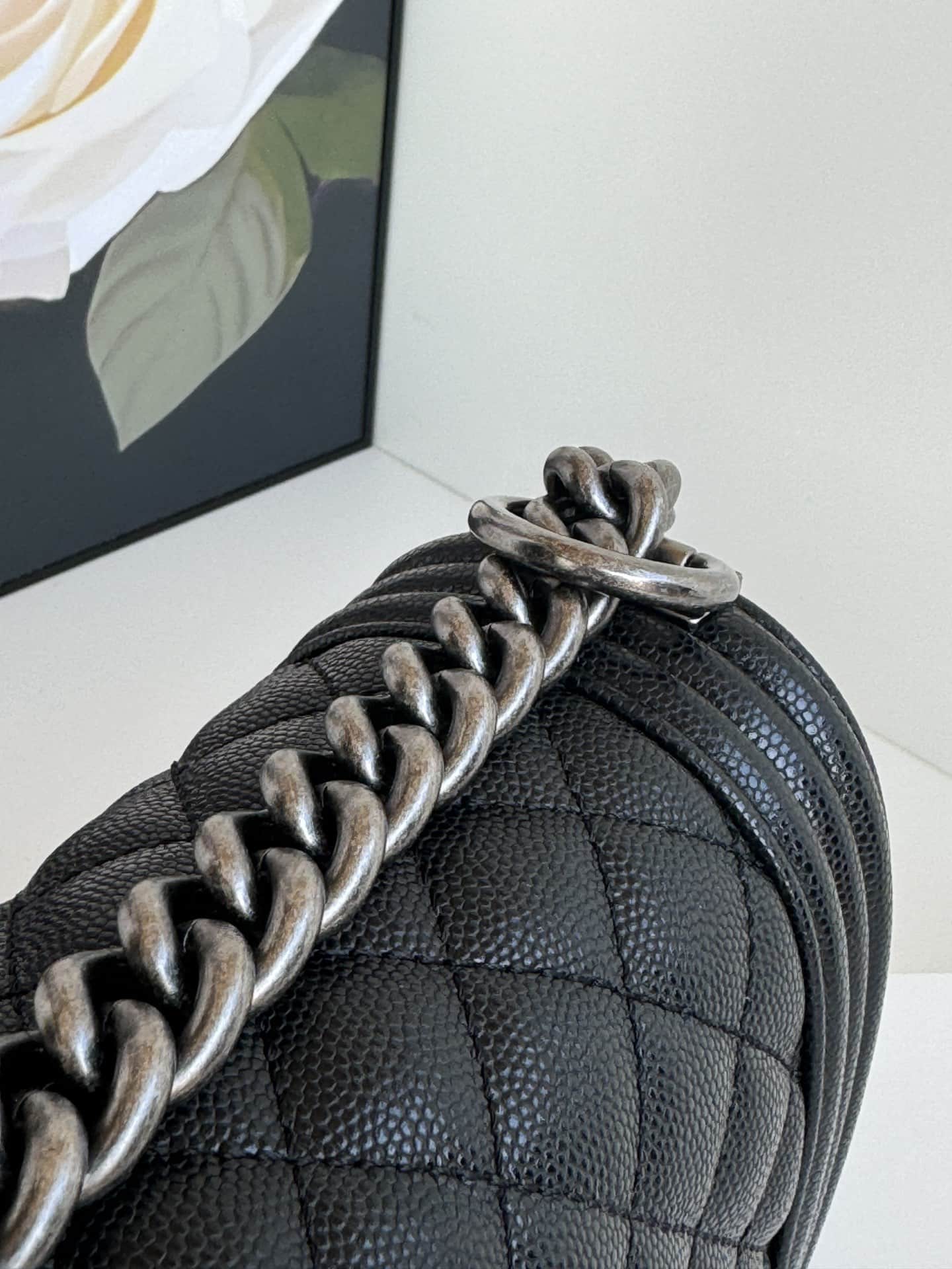 BOY Chanel Grained Calfskin LB3890 (3)