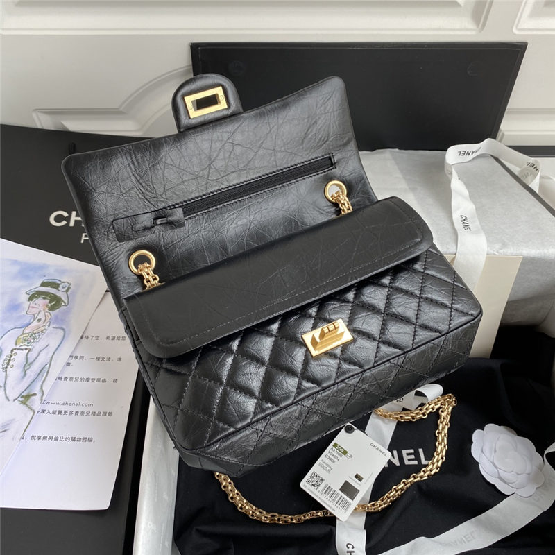 Chanel 2.55 HANDBAG Aged Calfskin LB4088 (5)