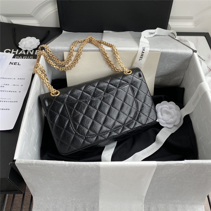 Chanel 2.55 HANDBAG Aged Calfskin LB4088 (6)