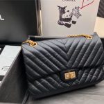 Chanel 2.55 HANDBAG Pattern Aged Calfskin LB4108 (1)
