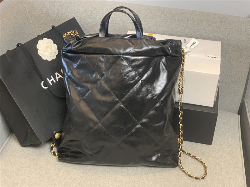 Chanel 22 BACKPACK Shiny Calfskin LB10351 (3)