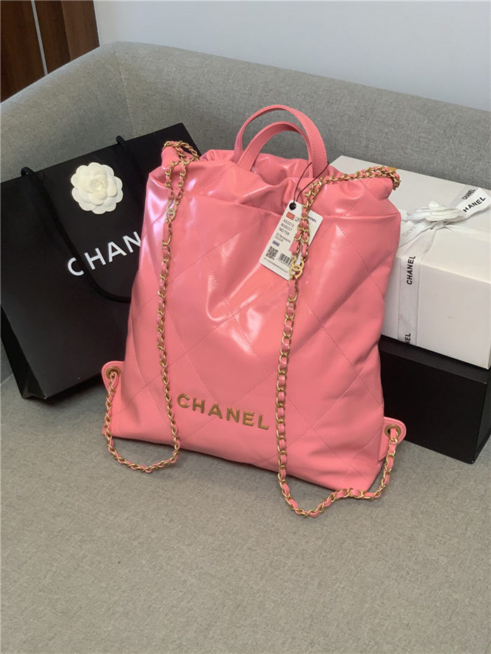 Chanel 22 BACKPACK Shiny Calfskin LB10352 (1)