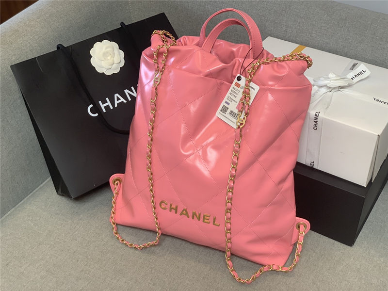 Chanel 22 BACKPACK Shiny Calfskin LB10352 (2)