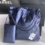 Chanel 22 LARGE HANDBAG Metallic Calfskin LB11224 (2)
