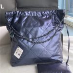 Chanel 22 LARGE HANDBAG Metallic Calfskin LB11224 (3)
